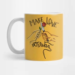 Make love not war Mug